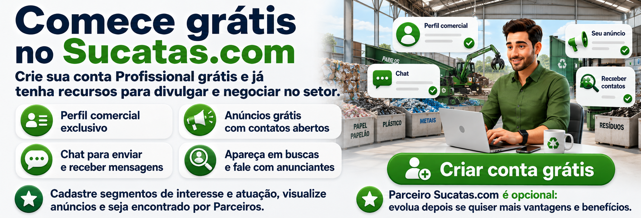 Cadastro Grátis e planos Parceiro 2