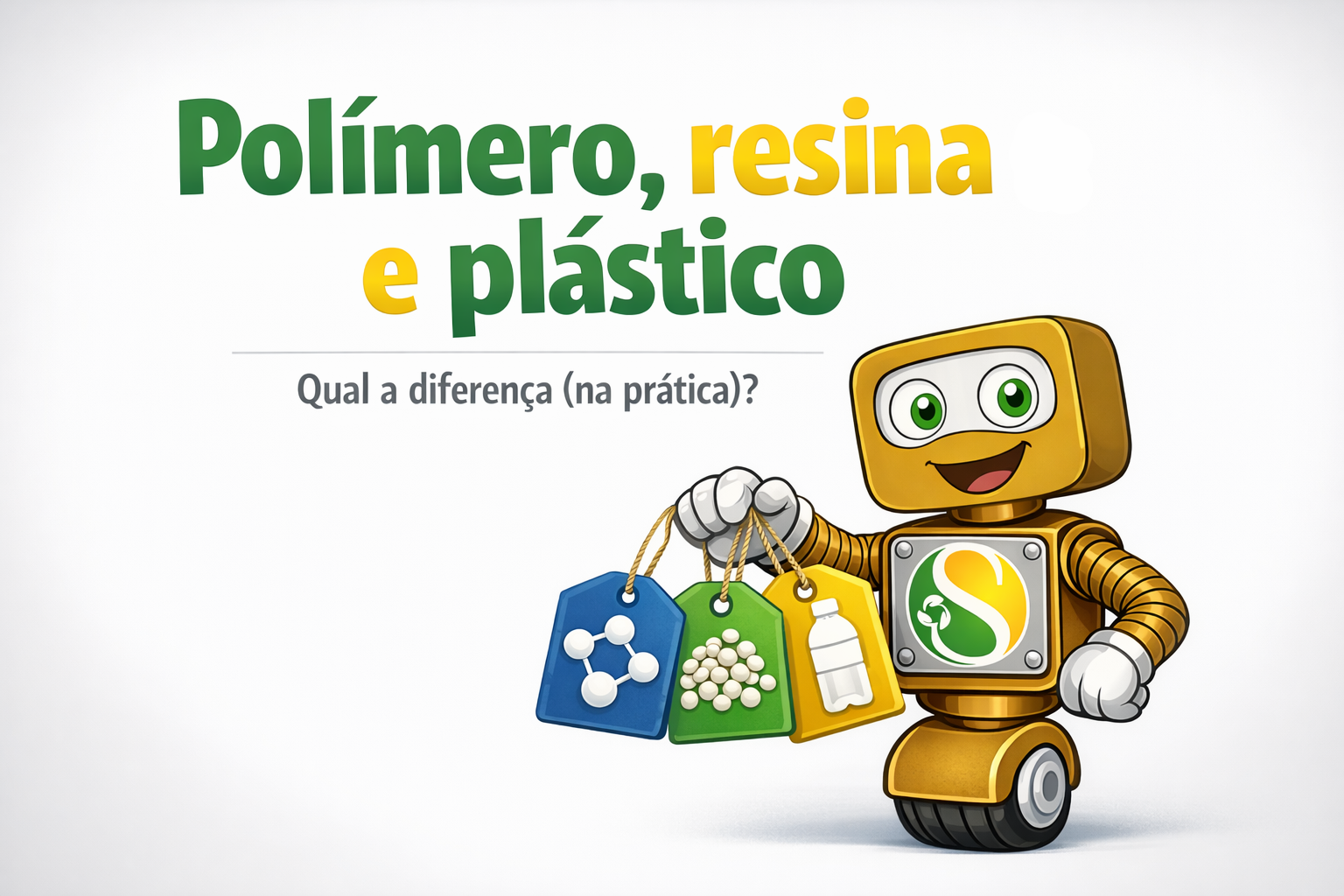 O que é polímero e qual a diferença entre polímero, resina e plástico?