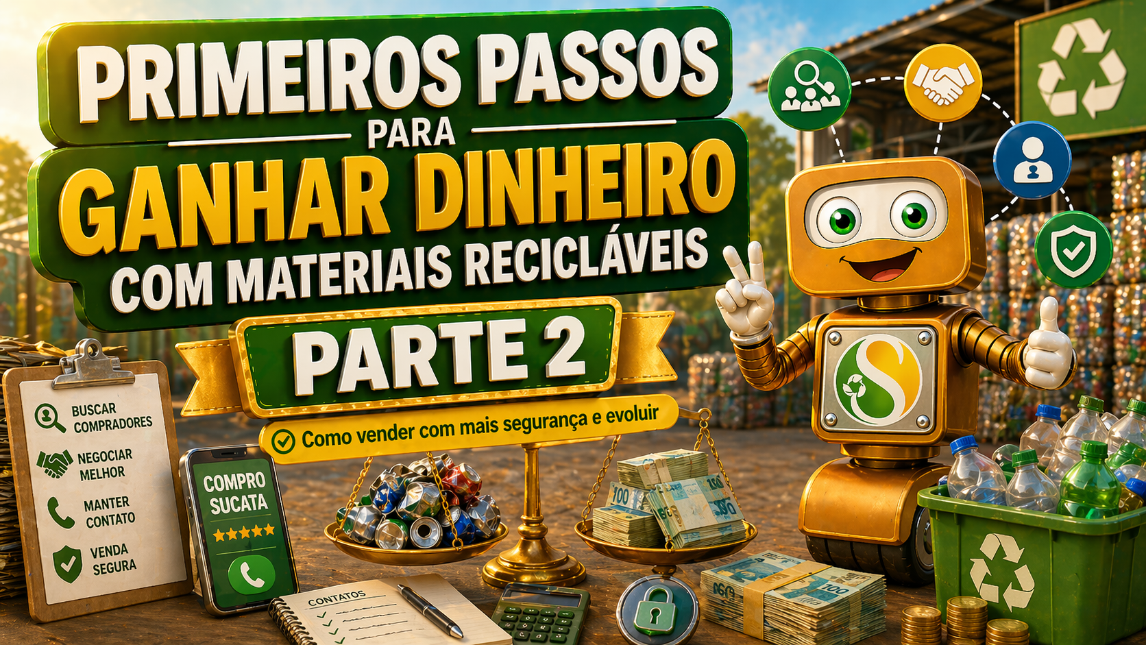Primeiros Passos para Ganhar Dinheiro com Materiais Recicláveis - Parte 2: Como vender com mais segurança e evoluir